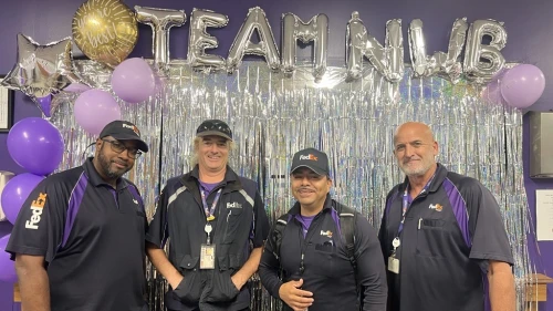 Team members from Newburgh, New York celebrate Team Member Appreciation Week at their service center.
